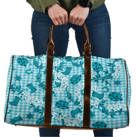Mokihana Maile Ilima Leis Paniolo Palaka Travel Bag Hawaiian Polu Opa Spirit LT9 Turquoise - Polynesian Pride