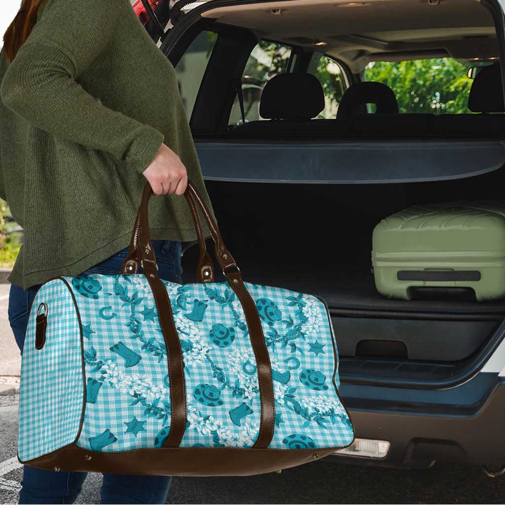 Mokihana Maile Ilima Leis Paniolo Palaka Travel Bag Hawaiian Polu Opa Spirit LT9 - Polynesian Pride