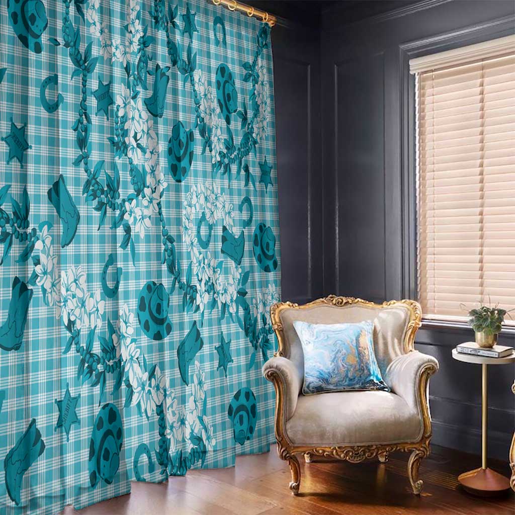 Mokihana Maile Ilima Leis Paniolo Palaka Window Curtain Hawaiian Polu Opa Spirit LT9 - Polynesian Pride
