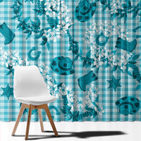 Mokihana Maile Ilima Leis Paniolo Palaka Window Curtain Hawaiian Polu Opa Spirit LT9 - Polynesian Pride