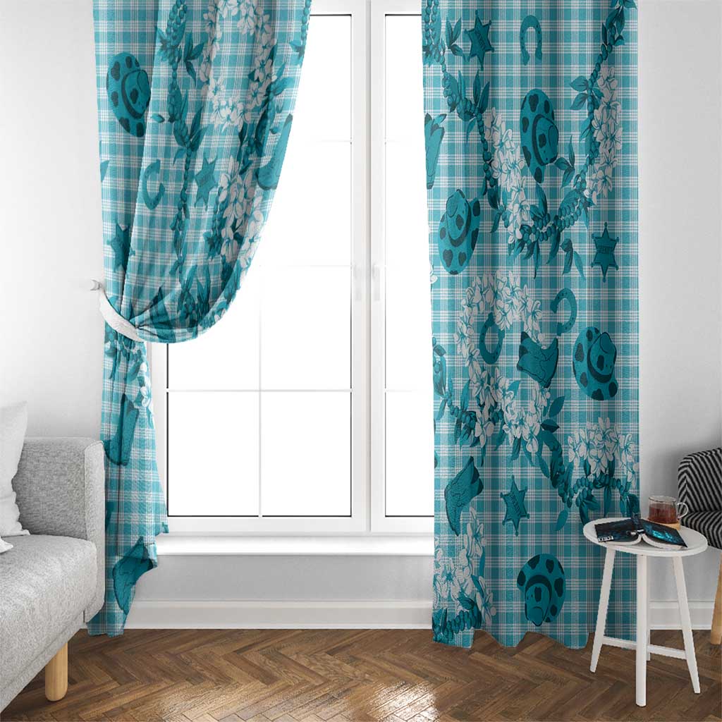 Mokihana Maile Ilima Leis Paniolo Palaka Window Curtain Hawaiian Polu Opa Spirit LT9 - Polynesian Pride