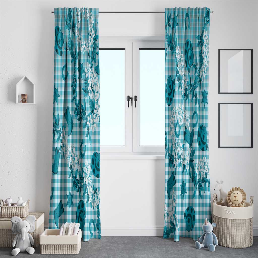 Mokihana Maile Ilima Leis Paniolo Palaka Window Curtain Hawaiian Polu Opa Spirit LT9 - Polynesian Pride