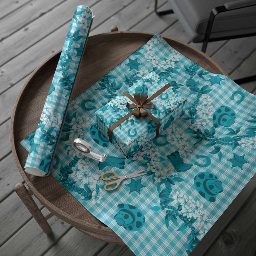 Mokihana Maile Ilima Leis Paniolo Palaka Wrapping Paper Hawaiian Polu Opa Spirit LT9 - Polynesian Pride