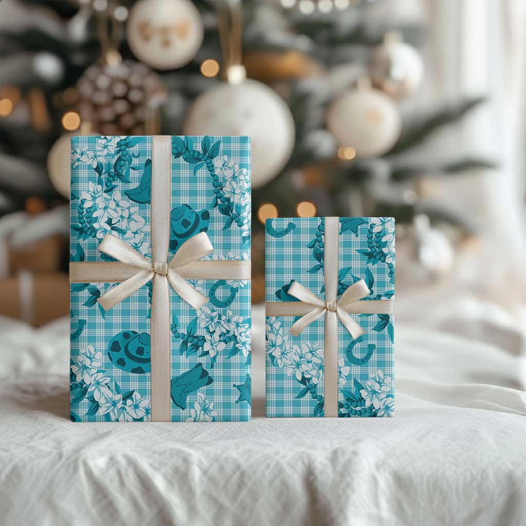 Mokihana Maile Ilima Leis Paniolo Palaka Wrapping Paper Hawaiian Polu Opa Spirit LT9 - Polynesian Pride