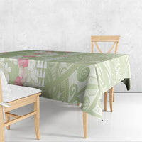 Leaf Green Hawaii Anthurium Plumeria Lei Tablecloth