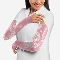 Soft Pink Hawaii Anthurium Plumeria Lei Arm Sleeves