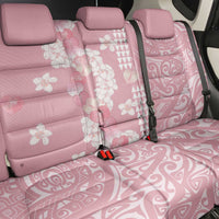 Soft Pink Hawaii Anthurium Plumeria Lei Back Car Seat Cover LT9 - Polynesian Pride