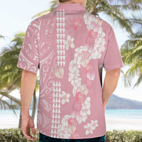 Soft Pink Hawaii Anthurium Plumeria Lei Hawaiian Shirt LT9 - Polynesian Pride