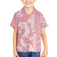 Soft Pink Hawaii Anthurium Plumeria Lei Hawaiian Shirt LT9 - Polynesian Pride