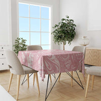 Soft Pink Hawaii Anthurium Plumeria Lei Tablecloth