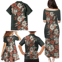 Hawaii Tartan With Hibiscus Family Matching Puletasi and Hawaiian Shirt Polynesian Pattern Vintage LT9 - Polynesian Pride