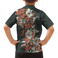 Hawaii Tartan With Hibiscus Family Matching Summer Maxi Dress and Hawaiian Shirt Polynesian Pattern Vintage LT9 - Polynesian Pride