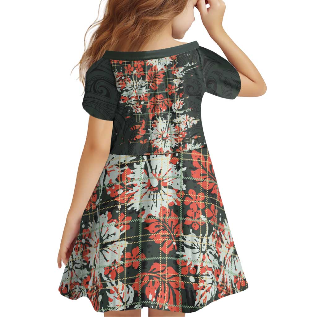 Hawaii Tartan With Hibiscus Family Matching Tank Maxi Dress and Hawaiian Shirt Polynesian Pattern Vintage LT9 - Polynesian Pride