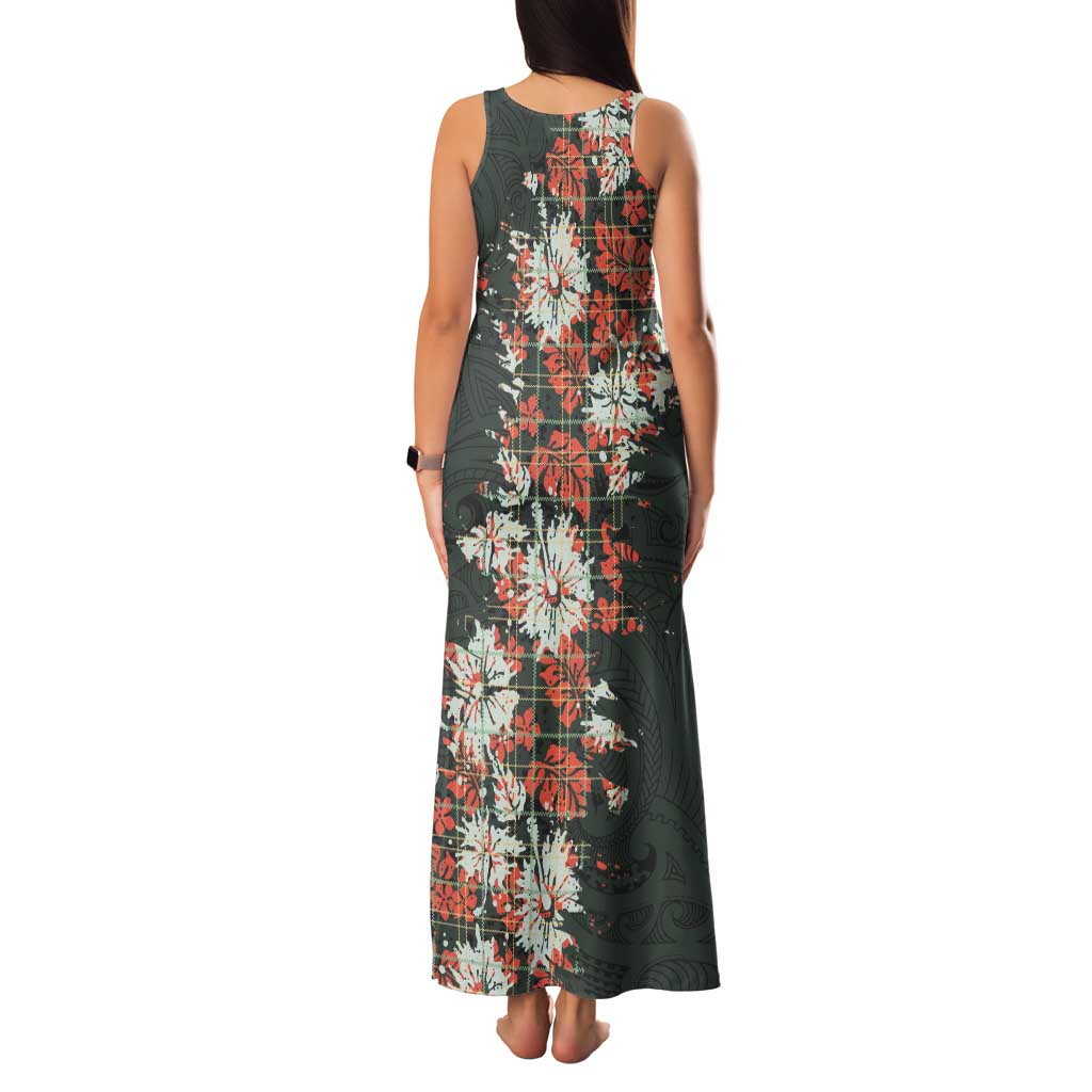 Hawaii Tartan With Hibiscus Family Matching Tank Maxi Dress and Hawaiian Shirt Polynesian Pattern Vintage LT9 - Polynesian Pride