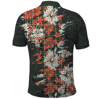 Hawaii Tartan With Hibiscus Polo Shirt Polynesian Pattern Vintage LT9 - Polynesian Pride