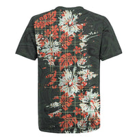 Hawaii Tartan With Hibiscus Rugby Jersey Polynesian Pattern Vintage