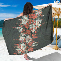 Hawaii Tartan With Hibiscus Sarong Polynesian Pattern Vintage