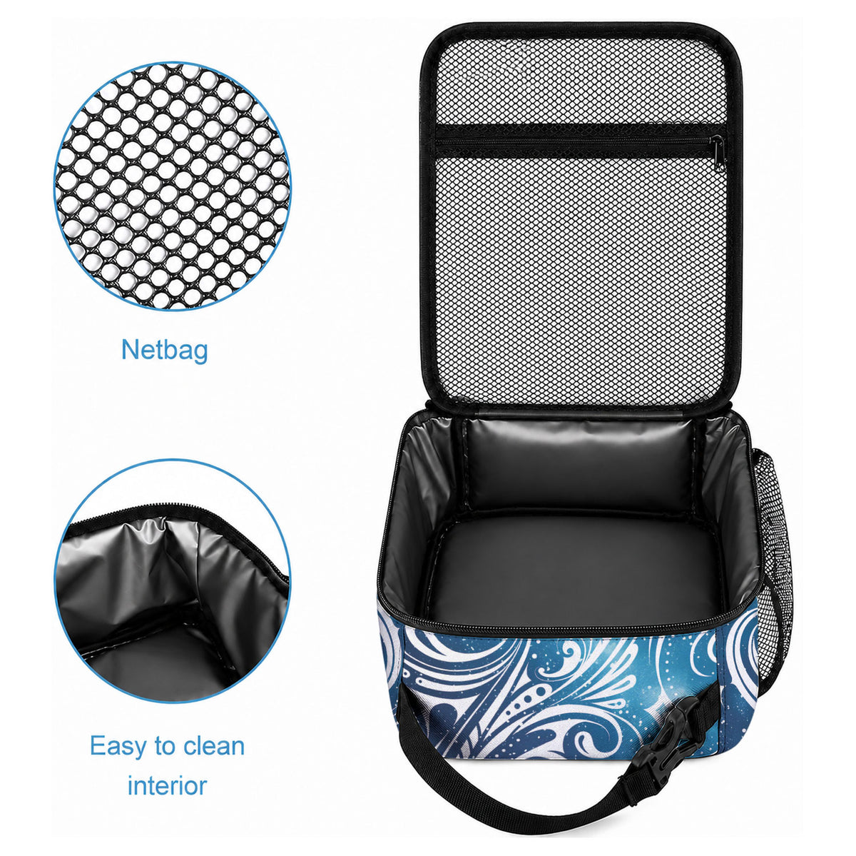 Matariki Galaxy Lunch Bag Maori Taniko Pattern