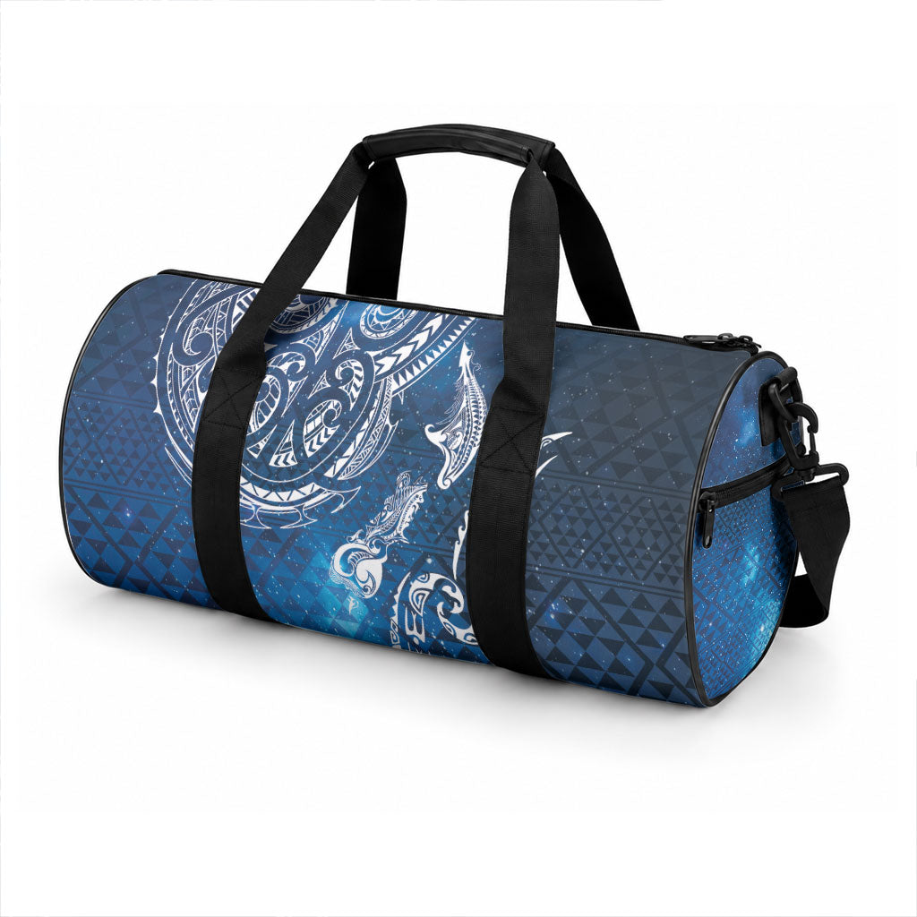 Matariki Galaxy Duffle Bag New Zealand Map Maori Pattern LT9 - Polynesian Pride