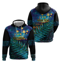 Matariki Te Tau Hou Maori Hoodie New Zealand Silver Fern Night Starry Sky LT9 - Polynesian Pride
