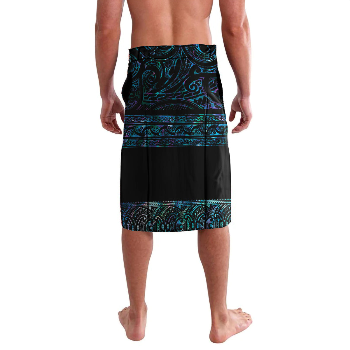 Matariki Te Tau Hou Maori Lavalava New Zealand Silver Fern Night Starry Sky LT9 - Polynesian Pride