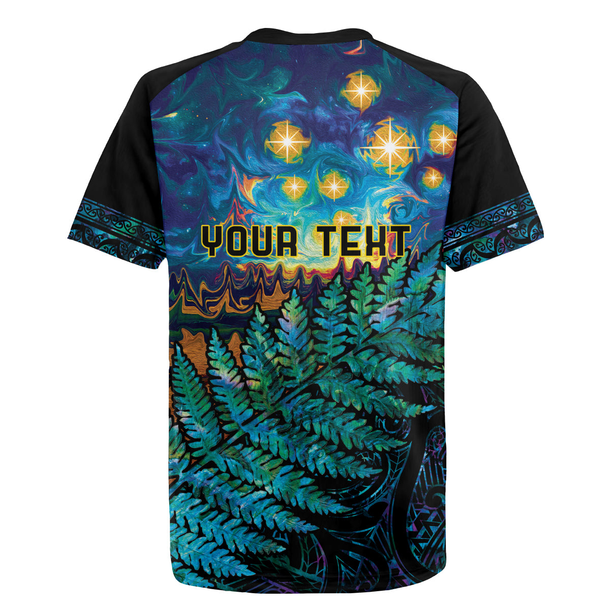 Matariki Te Tau Hou Maori Rugby Jersey New Zealand Silver Fern Night Starry Sky LT9 - Polynesian Pride