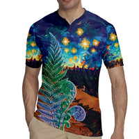 Personalised New Zealand Matariki Art Star Rugby Jersey Koru Fern Night Starry Sky LT9 - Polynesian Pride