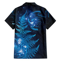 New Zealand Matariki Family Matching Tank Maxi Dress and Hawaiian Shirt Blue Milky Way Stars Night Sky LT9 - Polynesian Pride