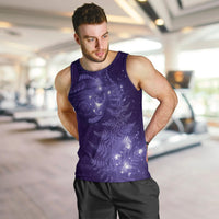 New Zealand Matariki Men Tank Top Purple Milky Way Stars Night Sky LT9 Purple - Polynesian Pride