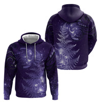 New Zealand Matariki Zip Hoodie Purple Milky Way Stars Night Sky LT9 - Polynesian Pride