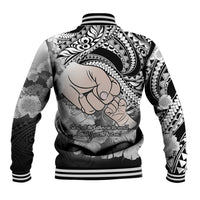 Polynesian Pride Happy Father Day Baseball Jacket I Love You Dad - Polynesian Tribal Black LT9 - Polynesian Pride