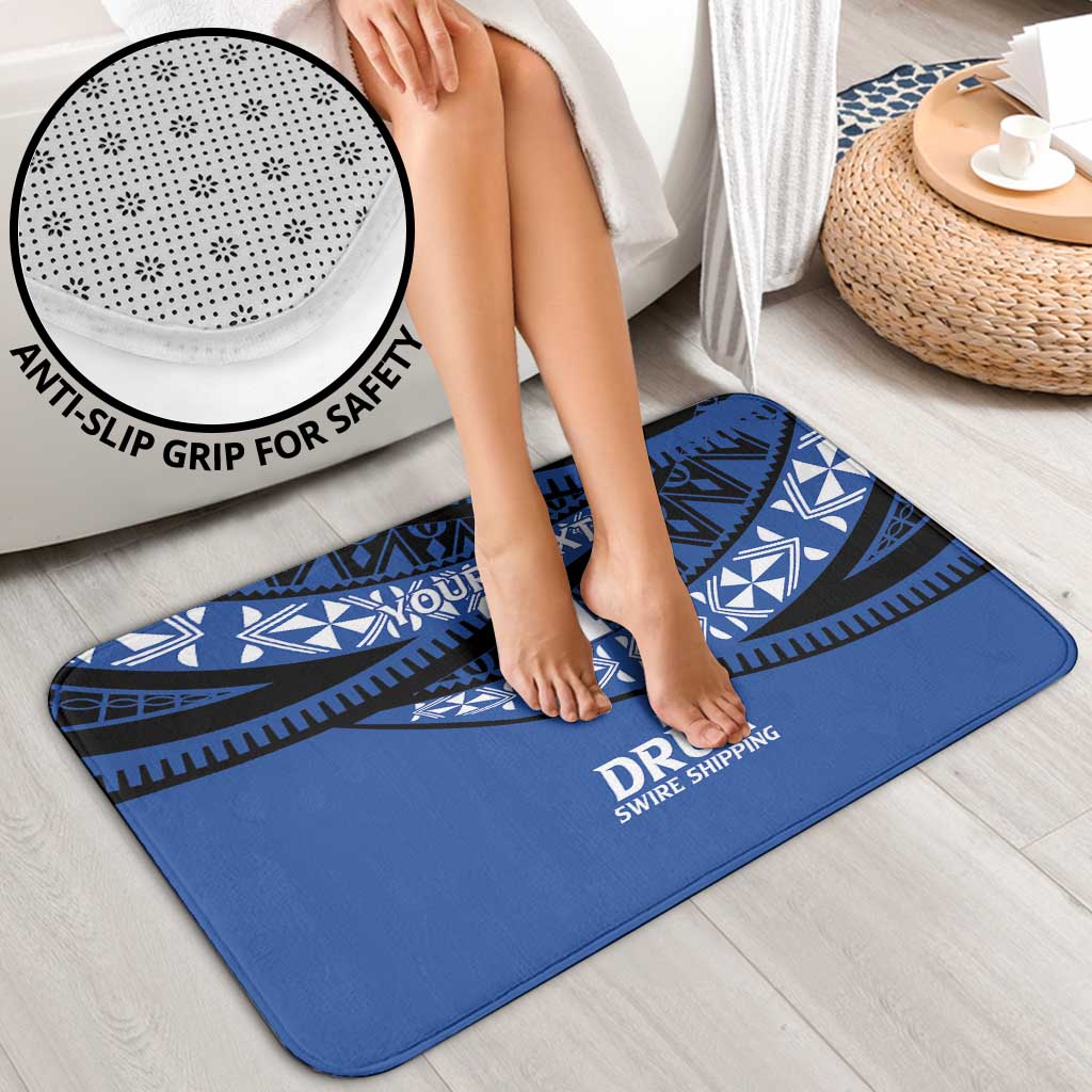 Fiji Rugby Pacific Custom Bathroom Set Pasifika Tapa Pattern - Polynesian Pride