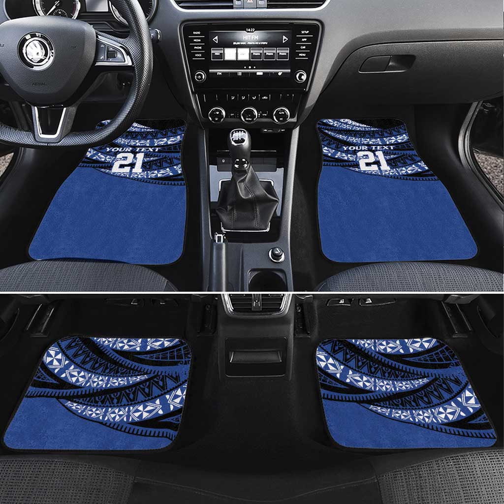 Fiji Rugby Pacific Custom Car Mats Pasifika Tapa Pattern