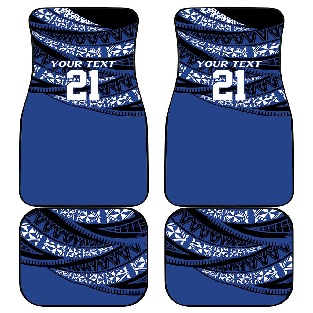 Fiji Rugby Pacific Custom Car Mats Pasifika Tapa Pattern