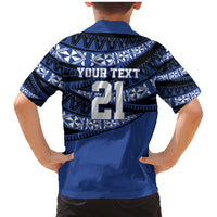 Fiji Rugby Pacific Custom Family Matching Mermaid Dress and Hawaiian Shirt Pasifika Tapa Pattern LT9 - Polynesian Pride