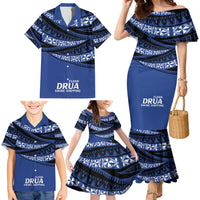 Fiji Rugby Pacific Custom Family Matching Mermaid Dress and Hawaiian Shirt Pasifika Tapa Pattern LT9 - Polynesian Pride