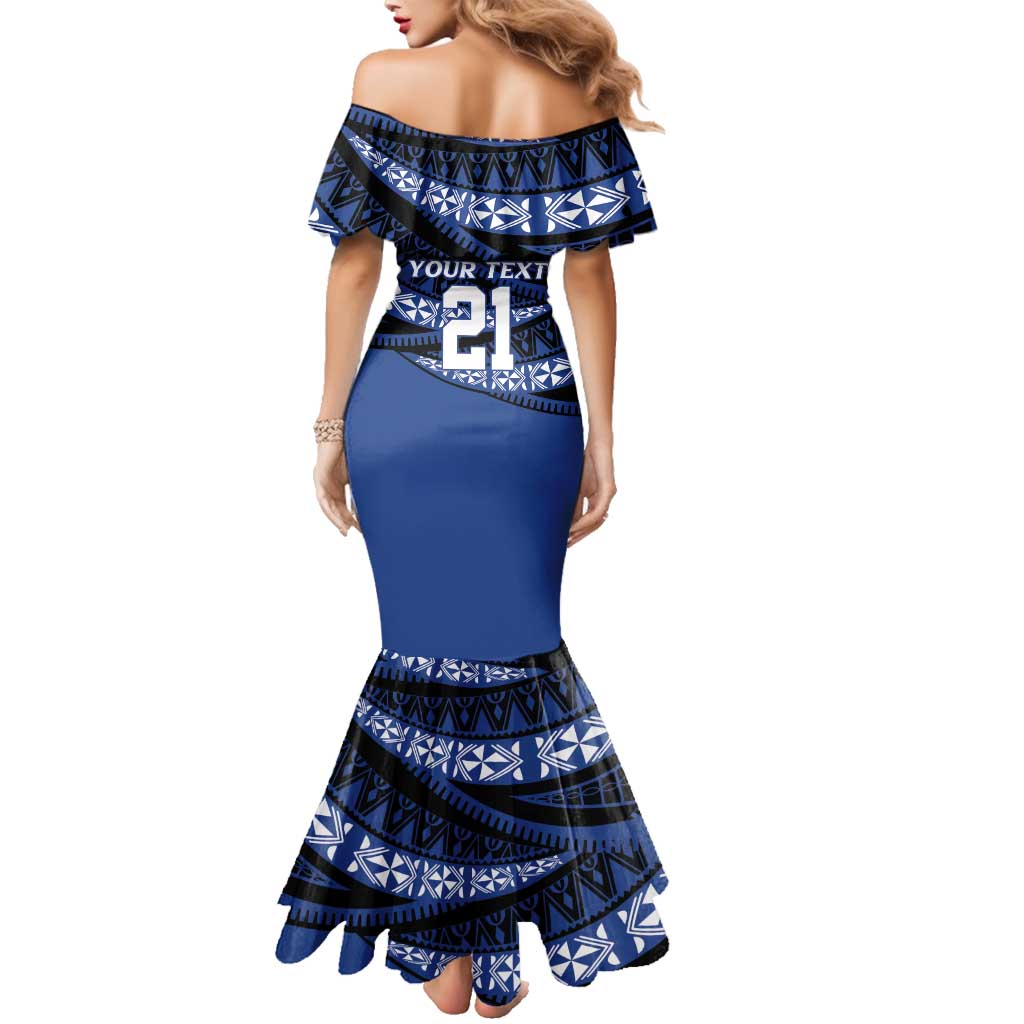 Fiji Rugby Pacific Custom Family Matching Mermaid Dress and Hawaiian Shirt Pasifika Tapa Pattern LT9 - Polynesian Pride