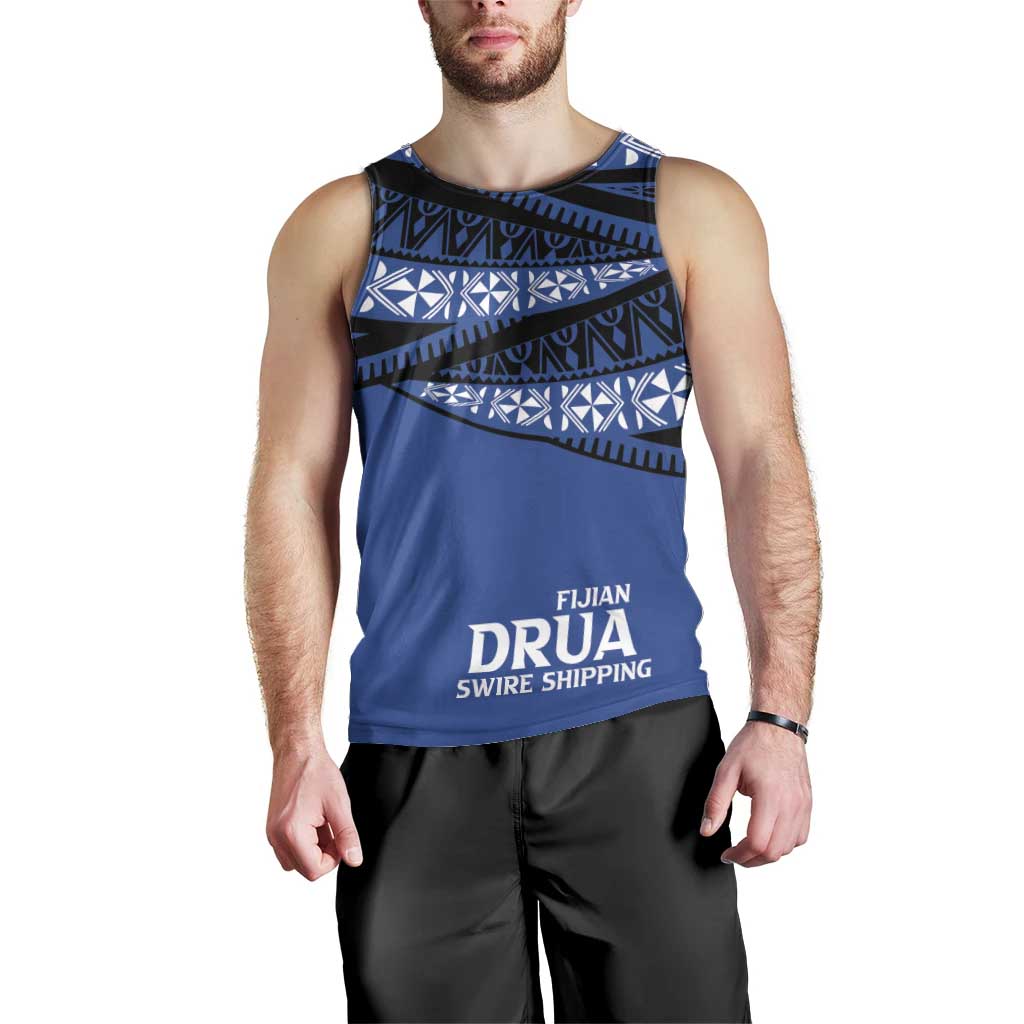 Fiji Rugby Pacific Custom Men Tank Top Pasifika Tapa Pattern