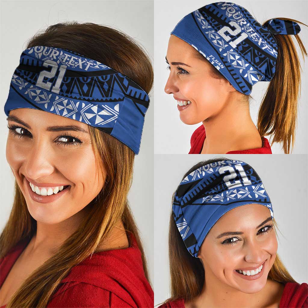Fiji Rugby Pacific Custom Neck Gaiter Pasifika Tapa Pattern - Polynesian Pride