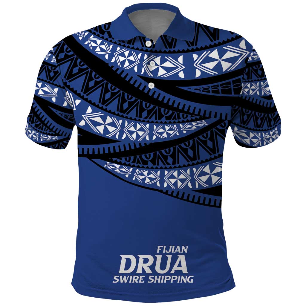 Fiji Rugby Pacific Custom Polo Shirt Pasifika Tapa Pattern