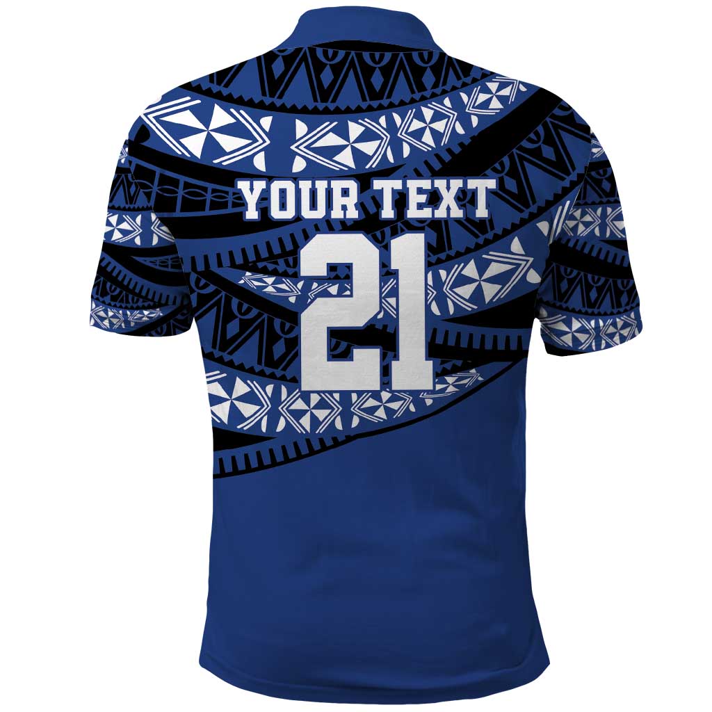 Fiji Rugby Pacific Custom Polo Shirt Pasifika Tapa Pattern