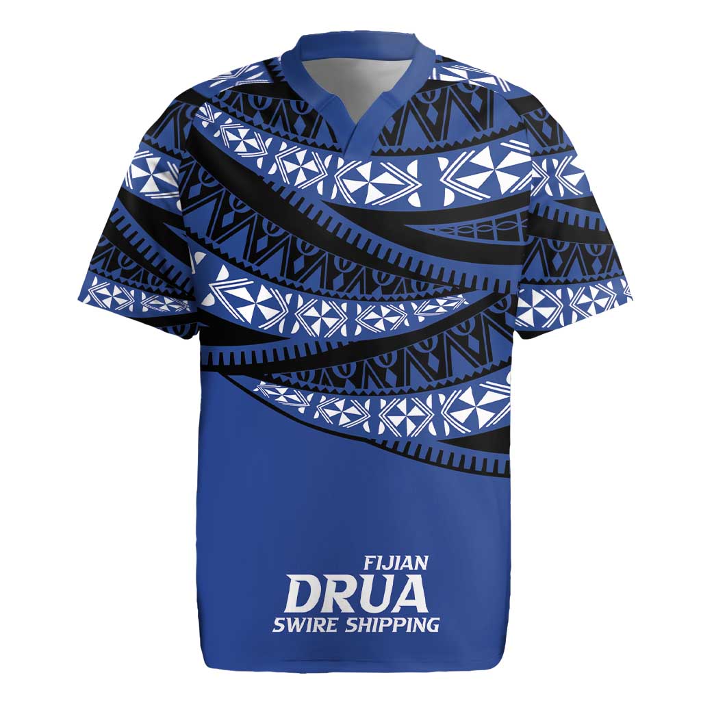 Fiji Rugby Pacific Custom Rugby Jersey Pasifika Tapa Pattern
