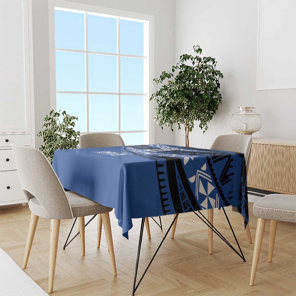 Fiji Rugby Pacific Custom Tablecloth Pasifika Tapa Pattern