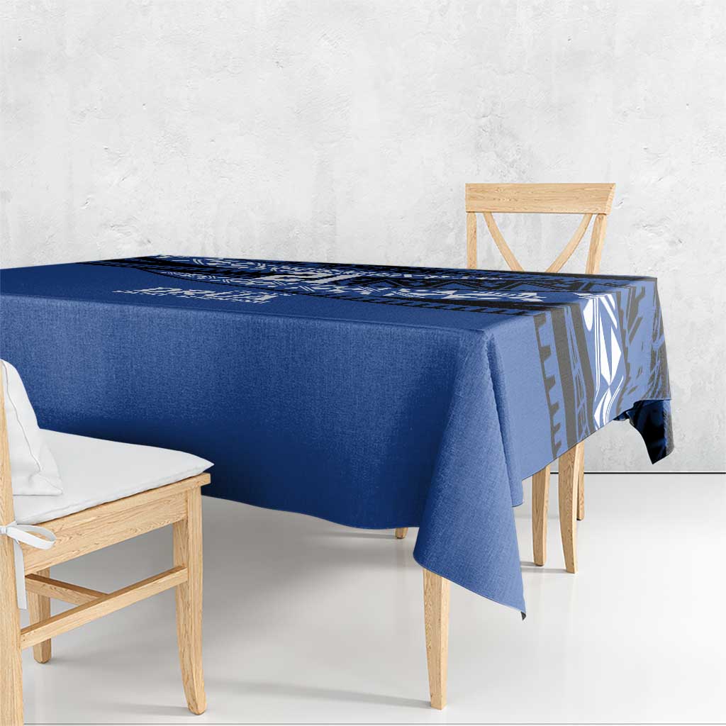 Fiji Rugby Pacific Custom Tablecloth Pasifika Tapa Pattern