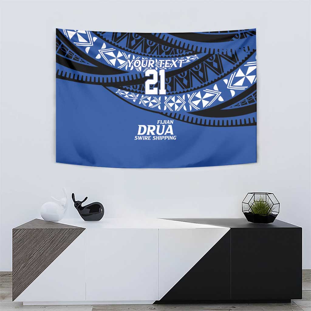 Fiji Rugby Pacific Custom Tapestry Pasifika Tapa Pattern