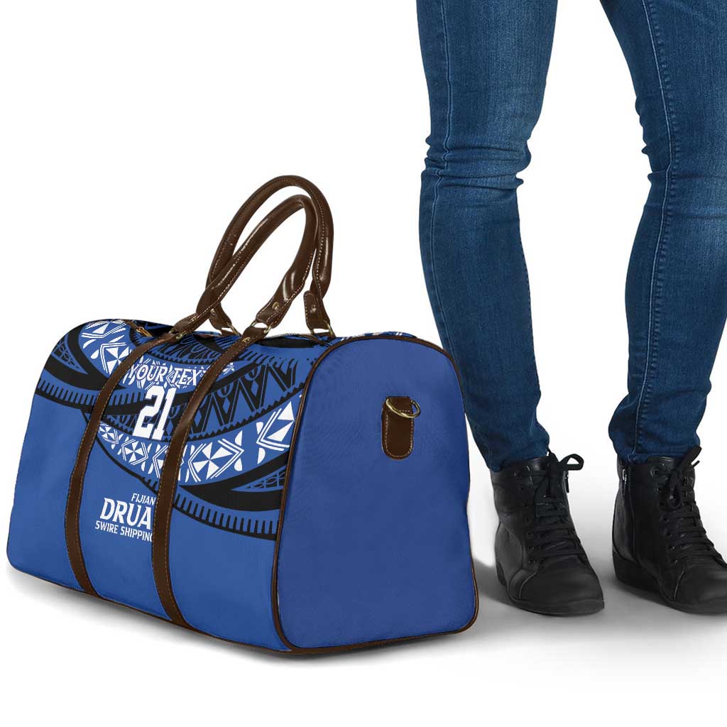 Fiji Rugby Pacific Custom Travel Bag Pasifika Tapa Pattern - Polynesian Pride