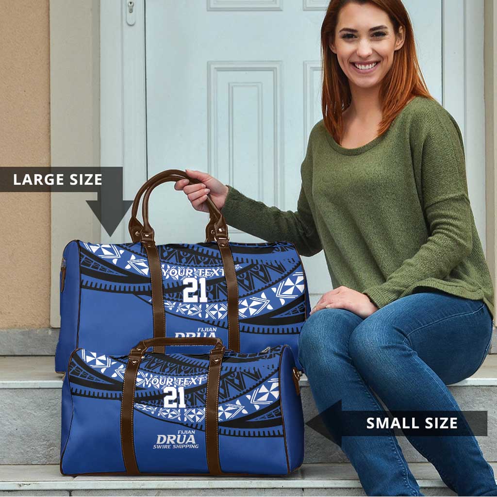 Fiji Rugby Pacific Custom Travel Bag Pasifika Tapa Pattern - Polynesian Pride