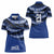 Fiji Rugby Pacific Custom Women Polo Shirt Pasifika Tapa Pattern