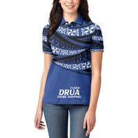 Fiji Rugby Pacific Custom Women Polo Shirt Pasifika Tapa Pattern LT9 - Polynesian Pride