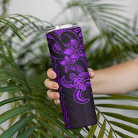 Purple Hawaiian Kakau Turtle Skinny Tumbler Polynesian Tribal LT9 - Polynesian Pride